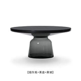 Artistic Glass Coffee Tables, Creative Design End Tables for Living Room , Stylish Accent Tea Table with Various Sizes & Colors