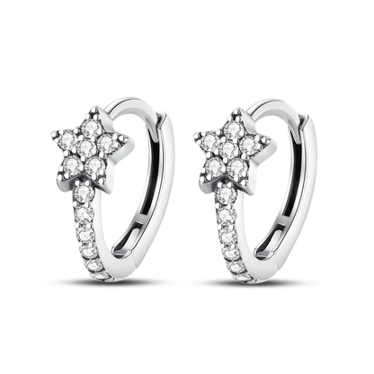 925 Sterling Silver Shiny Starfish Shell Earrings Jewelry For Women Fashion Small Silver Earring Luxury 2023 New In 