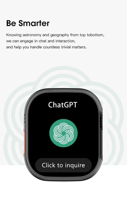 Microwear U ltra 3 Pro NFC reloj inteligente ChatGPT brújula 49mm 2,1 ''BT llamada temperatura ECG GPS Tracker deporte Smartwatch mujeres hombres
