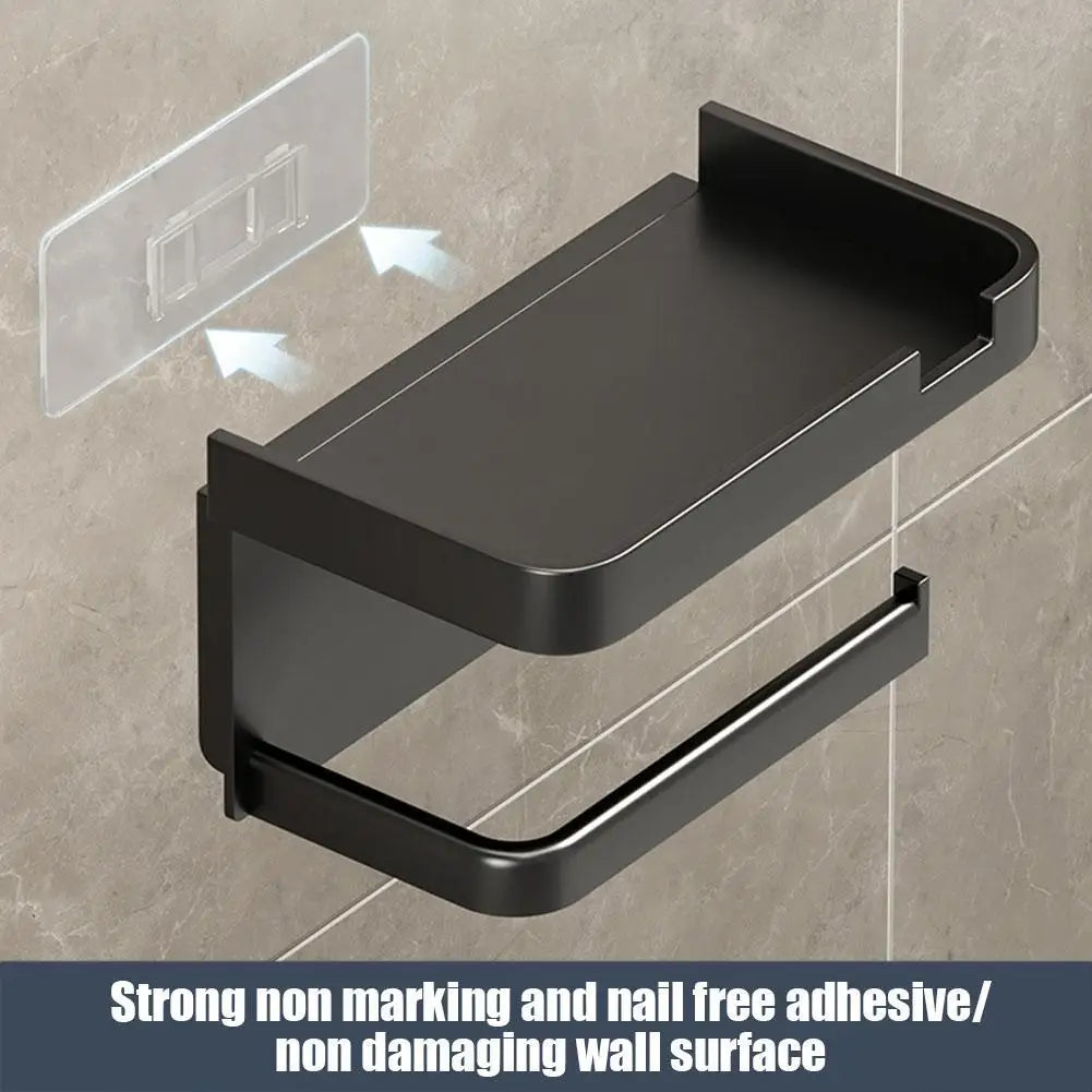 Portarrollos de papel higiénico de pared, de plástico grueso y resistente al óxido, para baño y cocina.
