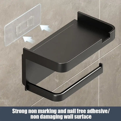 Portarrollos de papel higiénico de pared, de plástico grueso y resistente al óxido, para baño y cocina.