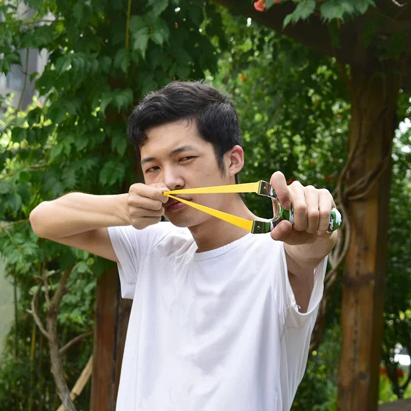 Wild Hunting Precision Shooting Sling Portable Slingshot Four-color Exquisite Slingshot Outdoor Shooting Toy New Fast Press