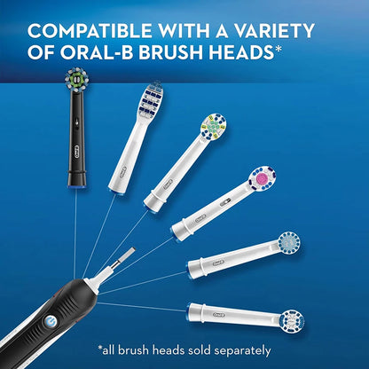 Oral B Pro4000 Electric Toothbrush 3D Action Clean 4 Modes Visible Pressure Sensor Whiter Teeth  Rechargeable Adult's Toothbrush