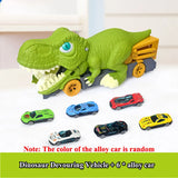 New Dinosaur Toy Play Vehicle Game For Boys Car Carrier Truck Children Montessori Gift Kids Racing Track with Children Mini Car