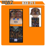 WW2 Military Soldier Figures Building Blocks Soviet British Army German Camouflage Warrior Infantry Accessories Bricks Toys Gift