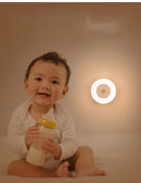 Energy Saving Led Touch Sensor Night Lights USB Rechargeable Magnetic Wall Light Room Aisle Bedroom Round Portable Night Lamp
