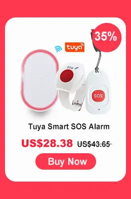 Botón de pánico de emergencia Topvico Tuya con wifi para personas mayores, alarma SOS, pulsera inalámbrica para cuidadores, buscapersonas, reloj, llamada, alerta de caídas