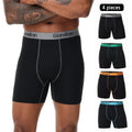 4pcs Set Mid-Long Boxer Shorts Men's Underwear Male Underpants for Men Homme Boxershorts Slips Soft Panties Brand Sexy