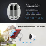 Security Cameras Wireless Outdoor, 2K 3MP Battery Powered WiFi Security Camera with Spotlight Siren, 2-Way Audio, Waterproof