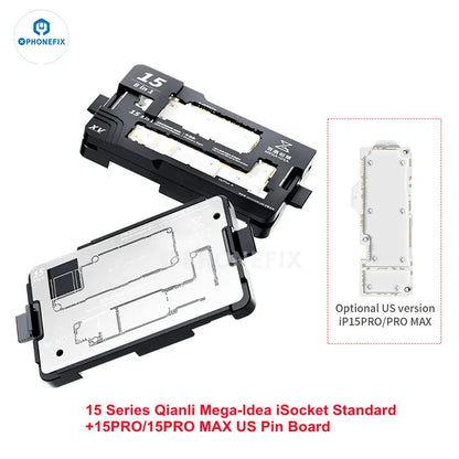 Qianli iSocket Motherboard Test Fixture For iPhone 12 13 Pro Max 14 15 Logic Board Middle Layer Radio Frequency Function Tester