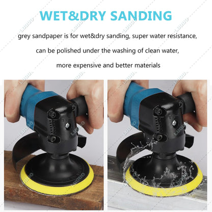 Round Wet Sanding Sheet Dry Polishing Sandpaper For Car Detailing Headlight Restoration Grinder Accessories Sanding Discs Paper