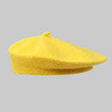 Fashion Warm Winter Wool Berets Hat Retro Solid Color French Artist Hat All Matched Elegant Plain Cap Lady