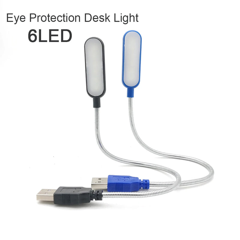Ultra Bright 28/6LEDs Reading Lamp LED USB Book Light Flexible Table Lamps Night Lamp for PC Computer