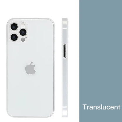 Nueva funda ultrafina mate de PP de 0,2 mm para iPhone 11, 12, 13, 14, 15 Pro, X, XR, Xs Max, 13 mini, 7, 8 Plus, SE 2020, carcasa rígida de PC transparente.
