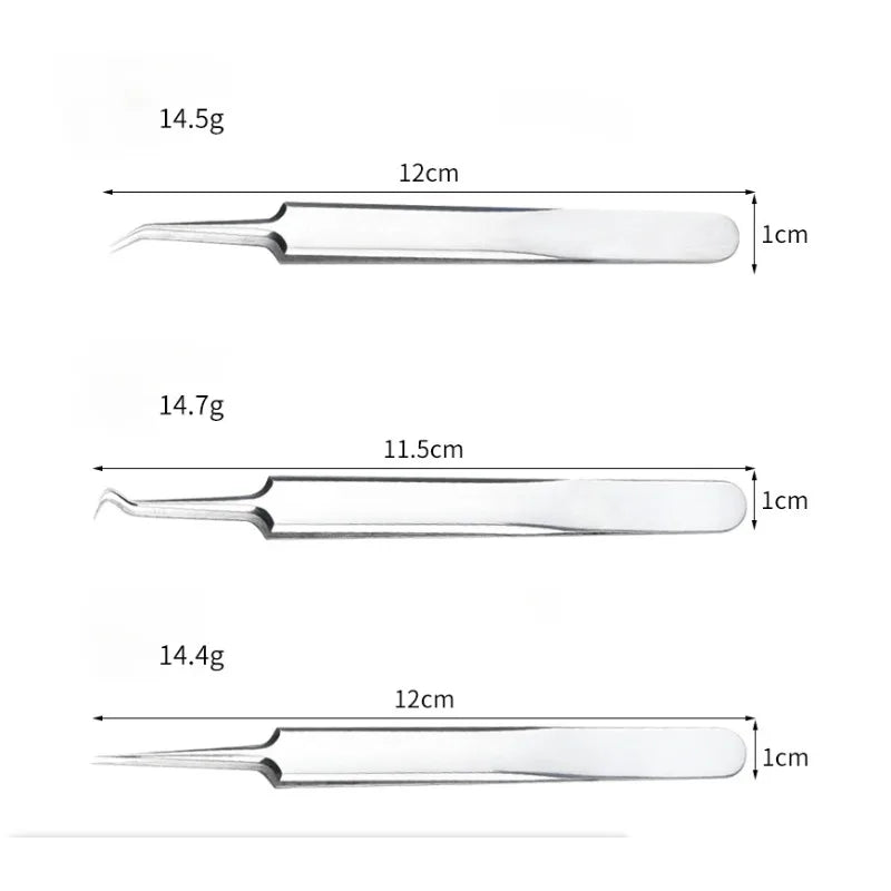 Acne Needle Tweezers Light Blackhead Blemish Pimples Removal Pointed Bend Head Face Care Tools Acne Extractor Beauty-health