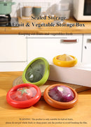 Fruit Vegetable Airtight Fresh Storage Box Lemon Tomato Avocado Preservation Seal Cover Transparent Reusable Kitchen Tools