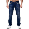 Straight Jeans Men Washed No Hole Jeans Spring Summer Boyfriend Jeans Streetwear Loose Casual Designer Long Denim Pants Trousers
