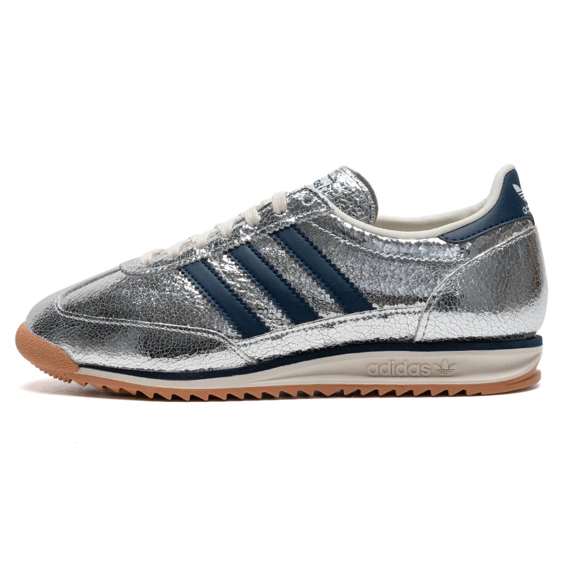 Adidas Women's Sneakers, Fashionable Retro T-Toe Shoes, Shiny Thin-Soled Lightweight Low-Top Casual Shoes Jh8654