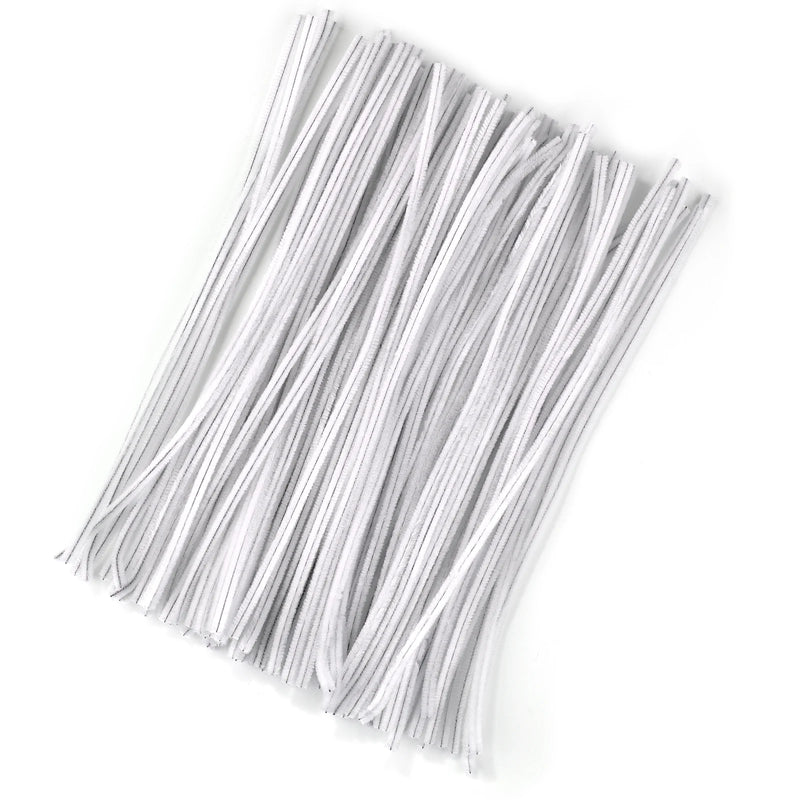 100pcs Chenille Stems Toys DIY Strips Twist Bar Anvil Wire Craft Pipe Creative Hobby Children Plush Stick Chenille Sticks