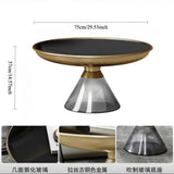 Artistic Glass Coffee Tables, Creative Design End Tables for Living Room , Stylish Accent Tea Table with Various Sizes & Colors