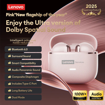 Original Lenovo LE230 New Bluetooth Earphones Wireless Headset TWS Touch Control Earbuds Hifi Headphone Waterproof Mic Earbuds