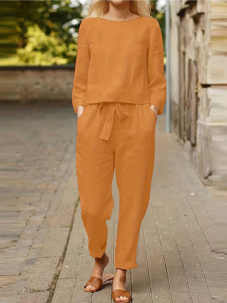 Plus size 2025 feminino manga curta plissado terno irregular estampado superior calças de perna larga 2 peça moda moletom conjunto