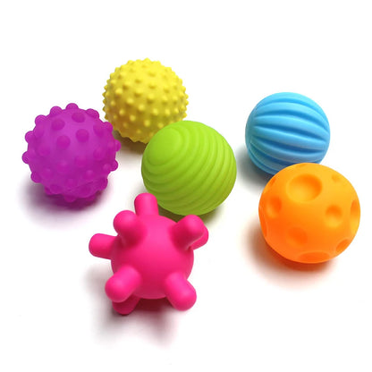 Baby Toys 0 12 Months Rotating Rattle Ball Grasping Activity Baby Development Toy Silicone Teether Sensory Toys for Babies Gifts