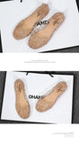 Women's Flat Bottom Plastic Jelly Sandals Hollow out Slip-On Beach Shoes Comfortable Lightweight Summer Footwear