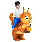 Adult Rooster Inflatable Costume Funny Unicorn Elk Animals Inflatable Suit Halloween Carnival Half Body Blow Up Suit for Cosplay