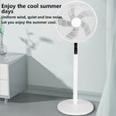 16 Inch Smart Pedestal Standing Fan Shaking Time Outdoor Remote Control Floor Fan for Living Room Bedroom Kitchen Home Office