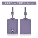 New Airplane Buckle Anti Lost Luggage Tags Thickened Flip Cover Luggage Tag Boarding Pass Suitcase Label Name ID Address Lable