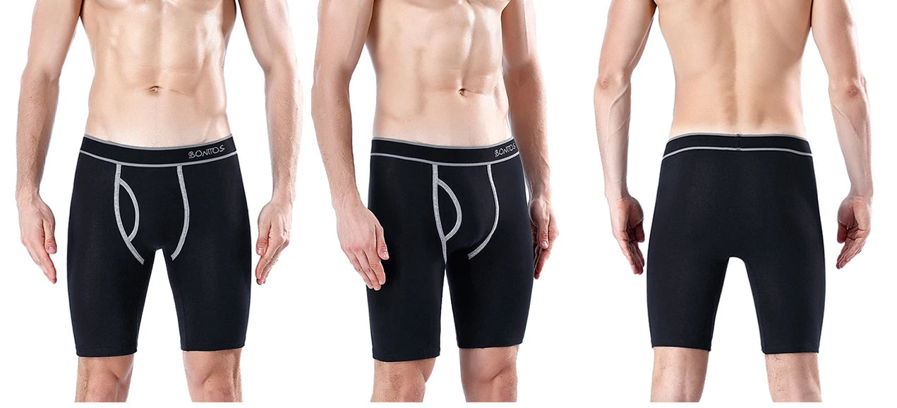 2024 New Style Cotton Fly Boxer Long Leg Underwear For Men Shorts Big Size And Panties Homme Luxury Brand Boxerhomme Underpants