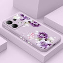 Beautiful Peony Phone Case For Xiaomi Redmi Note 14 13 12 12S 11 11S 10 10S 9 9S Pro Plus 4G 5G Liquid Silicone Cover