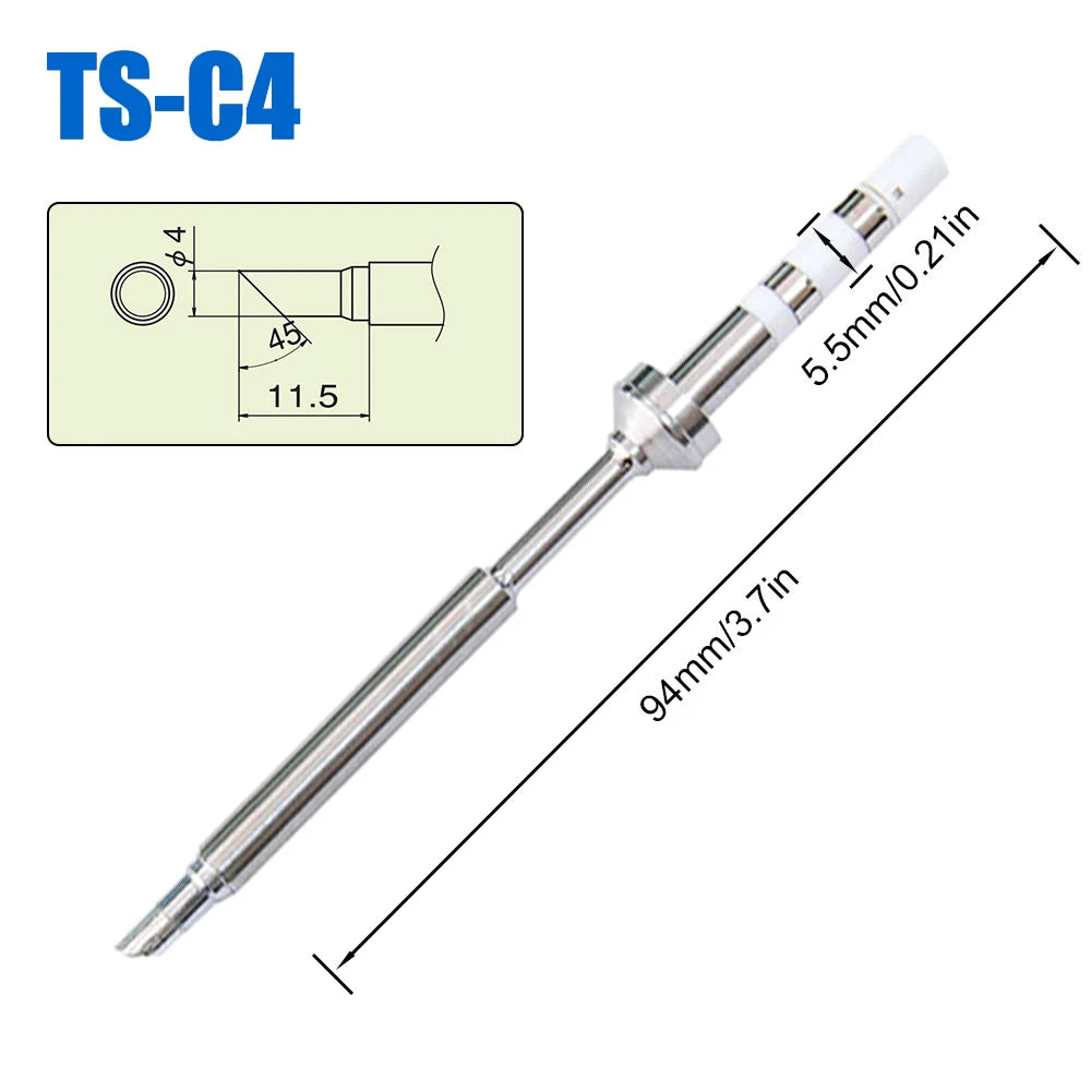 Pine64 TS100 TS101 Soldering Iron Tips Replacement Various Models of Pinecil V2 Electric Soldering Iron Tip TS Series BC2 ILS