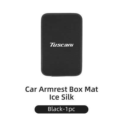 Car Armrest Mat Arm Rest Protection Cushion Interior Accessories For Hyundai Genesis Elantra Grand Santa Fe Palisade Equus