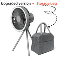 2024 New Portable Tripod Camping Fan 10000mAh USB Rechargeable Multifunctional Mini Outdoor Tent Wireless Ceiling Electric Fan