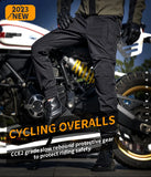 SFK New Black Motorcycle Pants Riding Men Equipment Summer Breathable Trousers With CE Protection Armor Wearing Gears Accessories