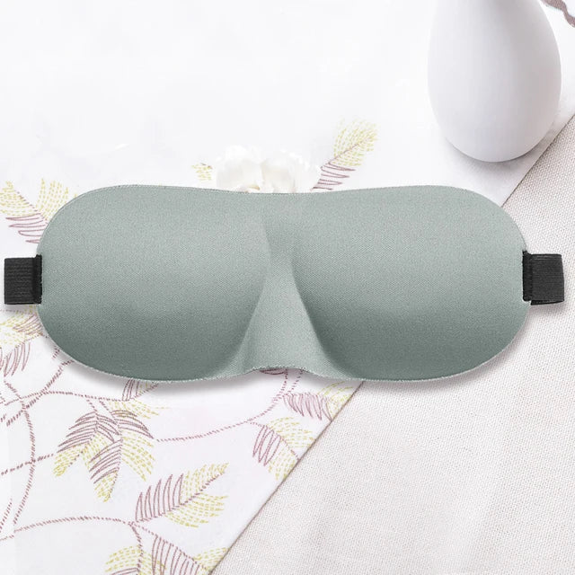 Antifaz 3D para dormir, ideal para viajes, ayuda para el descanso, cubre ojos, parche, venda suave y masajeador relajante. 