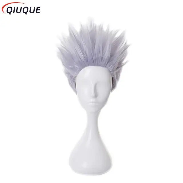 110-3XL Black/Blue Gojo Satoru Cosplay Costume Eye Patch Wigs Glasses Anime Halloween Party Men Kids Uniforms