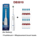 Oral B Electric Toothbrush Rotation Precision Clean Tooth Remove Plaque Adult Tooth Brush 5010 with Gift Replacement Brush Heads