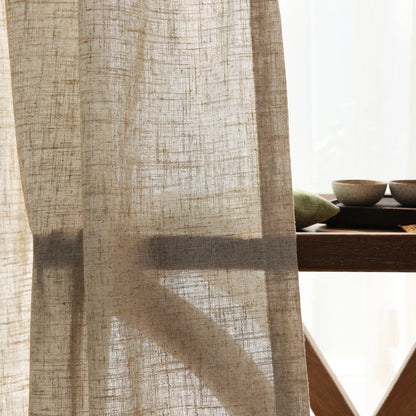 Japanese cotton linen sheer curtains for bedroom living room curtains for study curtain living room set plan curtain tulle