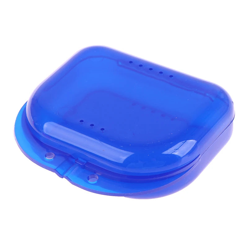 Denture Storage Box Dental Retainer Orthodontic Mouth Guard Container Plastic Oral Hygiene Supplies Tray Dental Appliance Case