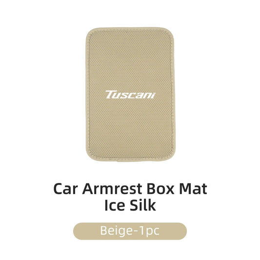 Car Armrest Mat Arm Rest Protection Cushion Interior Accessories For Hyundai Genesis Elantra Grand Santa Fe Palisade Equus
