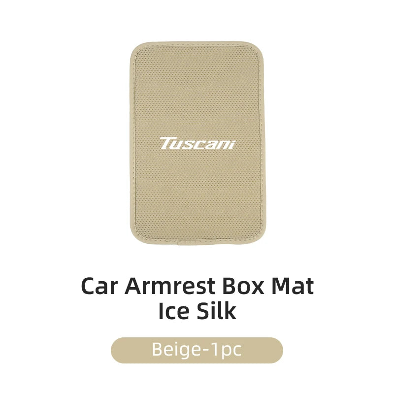 Car Armrest Mat Arm Rest Protection Cushion Interior Accessories For Hyundai Genesis Elantra Grand Santa Fe Palisade Equus