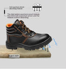 Wear-resisting Men Work Safety Boots Anti-smash Anti-puncture Work Sneakers Waterproof Boots Indestructible Protective Work Boot