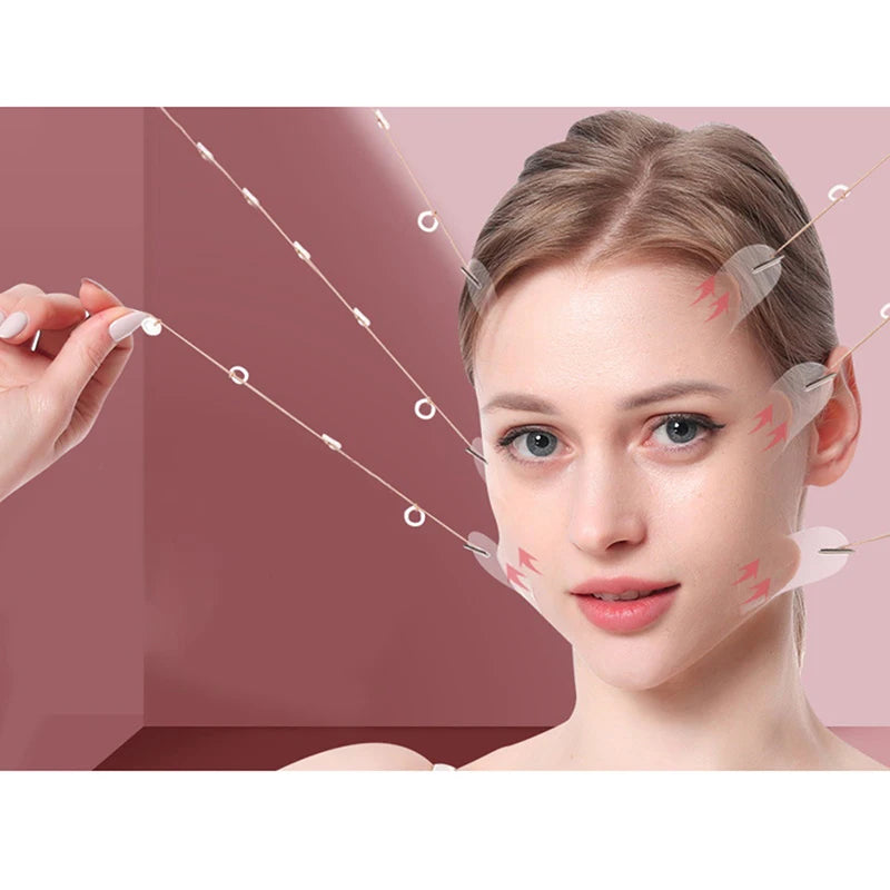 4/20pc Instant Invisible Face Stickers Neck Eye Double Chin Lift V Shape Refill Tapes Thin Makeup Facelifting Patch AdhesivesBan