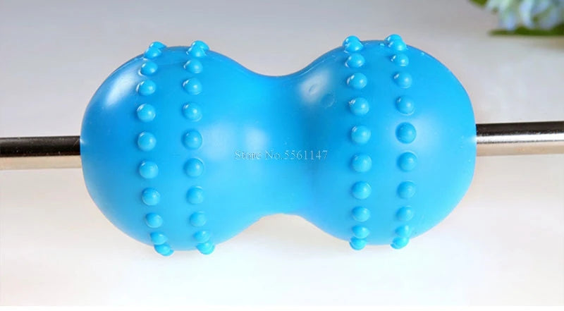 Double Ball Massage Roll Stick Back Pushing Massager Rollers Relaxing Muscle Massage Balls Easy Carry and Storage