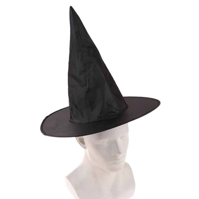 1Pc Halloween Black Witches Hat Cap Hanging Witches Hats Costume Accessory For Halloween Party Cosplay Favor Role Play