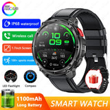 Novo Smartwatch T-Rex3 Pro 2026 – Bateria de 1100mAh, GPS com rastreamento de rota, Resistência à água 5ATM, Monitoramento de esportes e corrida, Bússola, Estilo militar