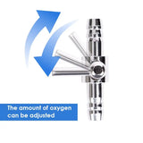 Stainless Steel Aquarium Air Distributor Fish Tank Oxygen Pump Accessories Air Splitter Flow Controller Pump Switch Valve Tap